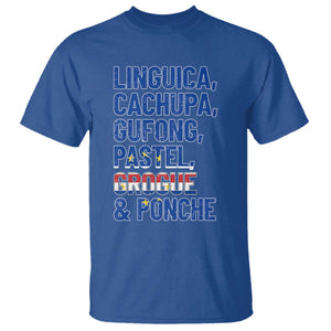 Cape Verde Traditional Food & Drinks List T Shirt Cabo Verdean Cachupa Grogue Heritage Gift