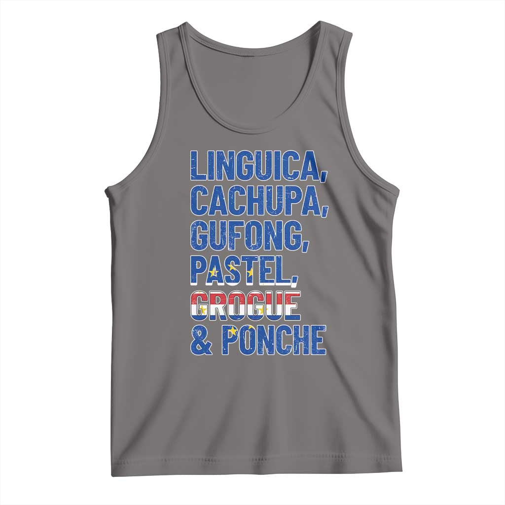 Cape Verde Traditional Food & Drinks List Tank Top Cabo Verdean Cachupa Grogue Heritage Gift