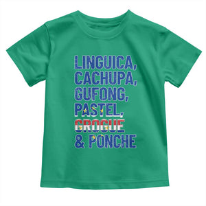 Cape Verde Traditional Food & Drinks List Toddler T Shirt Cabo Verdean Cachupa Grogue Heritage Gift