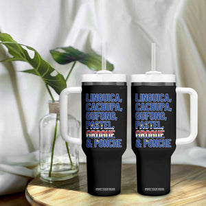 Cape Verde Traditional Food & Drinks List Tumbler With Handle Cabo Verdean Cachupa Grogue Heritage Gift TS02 Print Your Wear
