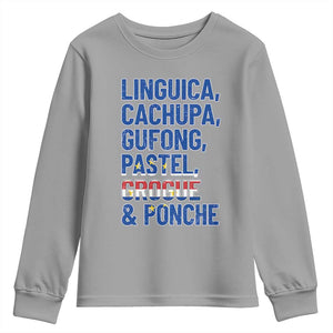 Cape Verde Traditional Food & Drinks List Youth Sweatshirt Cabo Verdean Cachupa Grogue Heritage Gift