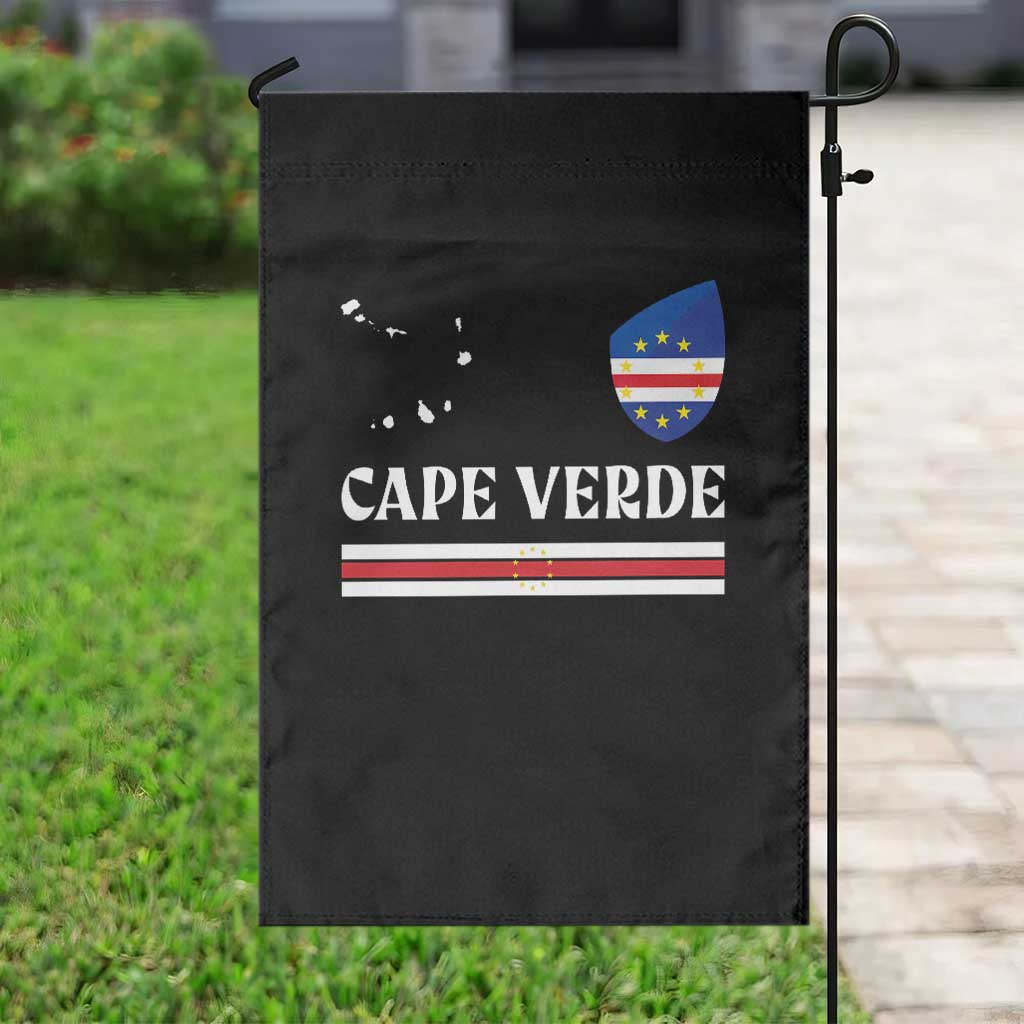 Cape Verde Country Map Shield Emblem Garden Flag Cabo Verde Roots National Pride Gift