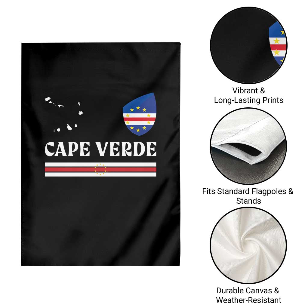 Cape Verde Country Map Shield Emblem Garden Flag Cabo Verde Roots National Pride Gift