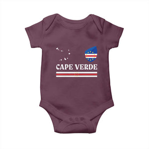 Cape Verde Country Map Shield Emblem Baby Onesie Cabo Verde Roots National Pride Gift