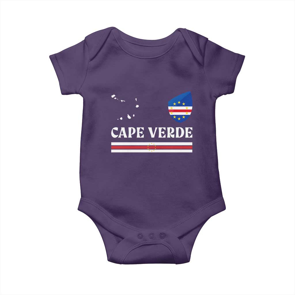 Cape Verde Country Map Shield Emblem Baby Onesie Cabo Verde Roots National Pride Gift