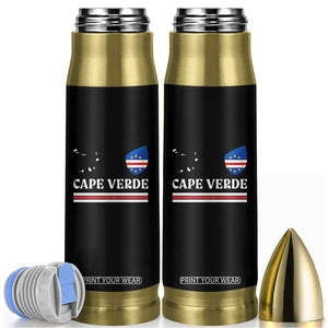Cape Verde Country Map Shield Emblem Bullet Tumbler Cabo Verde Roots National Pride Gift