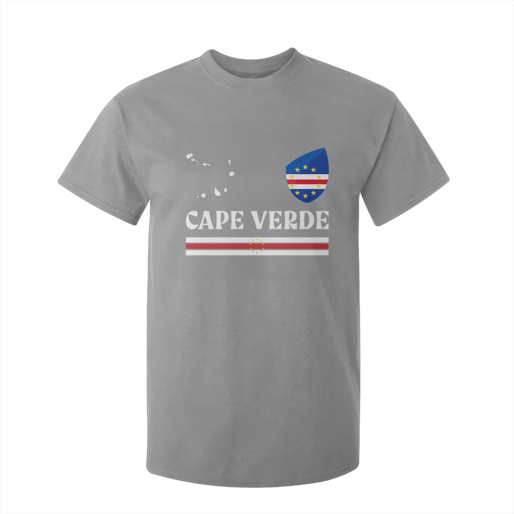Cape Verde Country Map Shield Emblem T Shirt For Kid Cabo Verde Roots National Pride Gift
