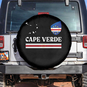 Cape Verde Country Map Shield Emblem Spare Tire Cover Cabo Verde Roots National Pride Gift