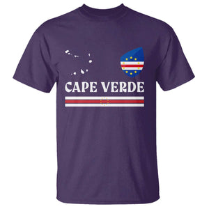 Cape Verde Country Map Shield Emblem T Shirt Cabo Verde Roots National Pride Gift