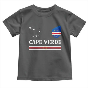 Cape Verde Country Map Shield Emblem Toddler T Shirt Cabo Verde Roots National Pride Gift