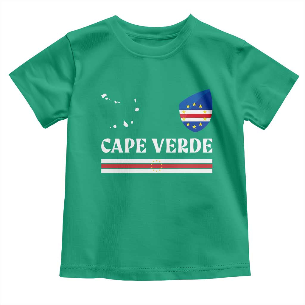 Cape Verde Country Map Shield Emblem Toddler T Shirt Cabo Verde Roots National Pride Gift