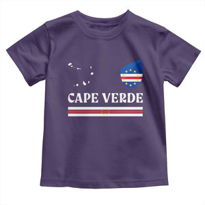 Cape Verde Country Map Shield Emblem Toddler T Shirt Cabo Verde Roots National Pride Gift