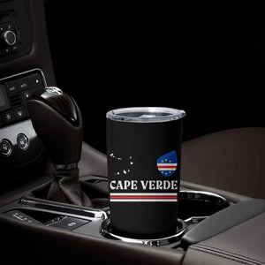 Cape Verde Country Map Shield Emblem Tumbler Cup Cabo Verde Roots National Pride Gift