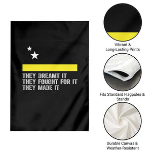 Curaçao Flag History Pride Garden Flag They Dreamt Fought Made It