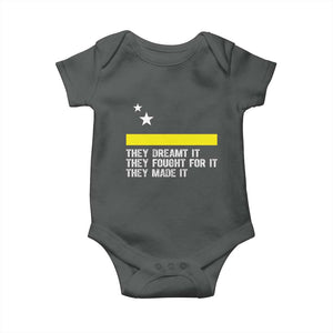 Curaçao Flag History Pride Baby Onesie They Dreamt Fought Made It