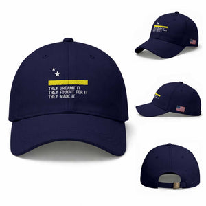 Curaçao Flag History Pride Baseball Cap They Dreamt Fought Made It