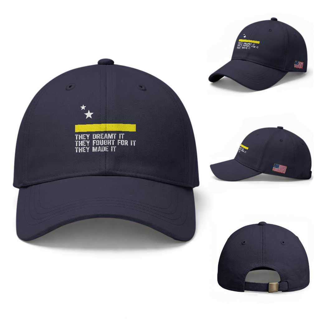 Curaçao Flag History Pride Baseball Cap They Dreamt Fought Made It