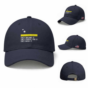Curaçao Flag History Pride Baseball Cap They Dreamt Fought Made It