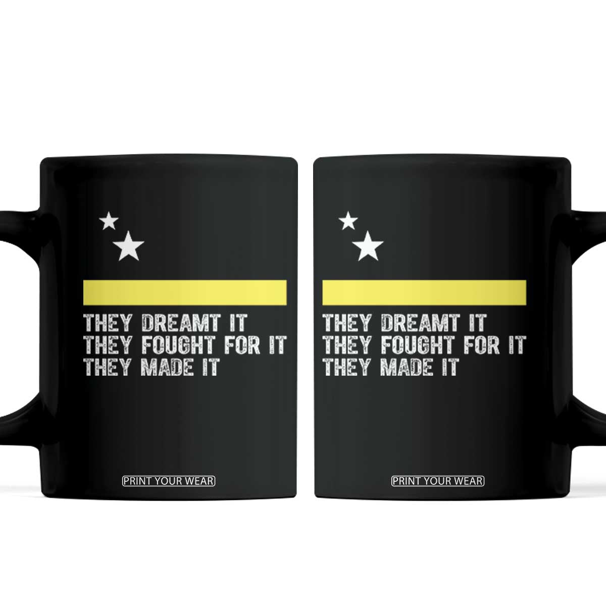 Curaçao Flag History Pride Coffee Mug They Dreamt Fought Made It