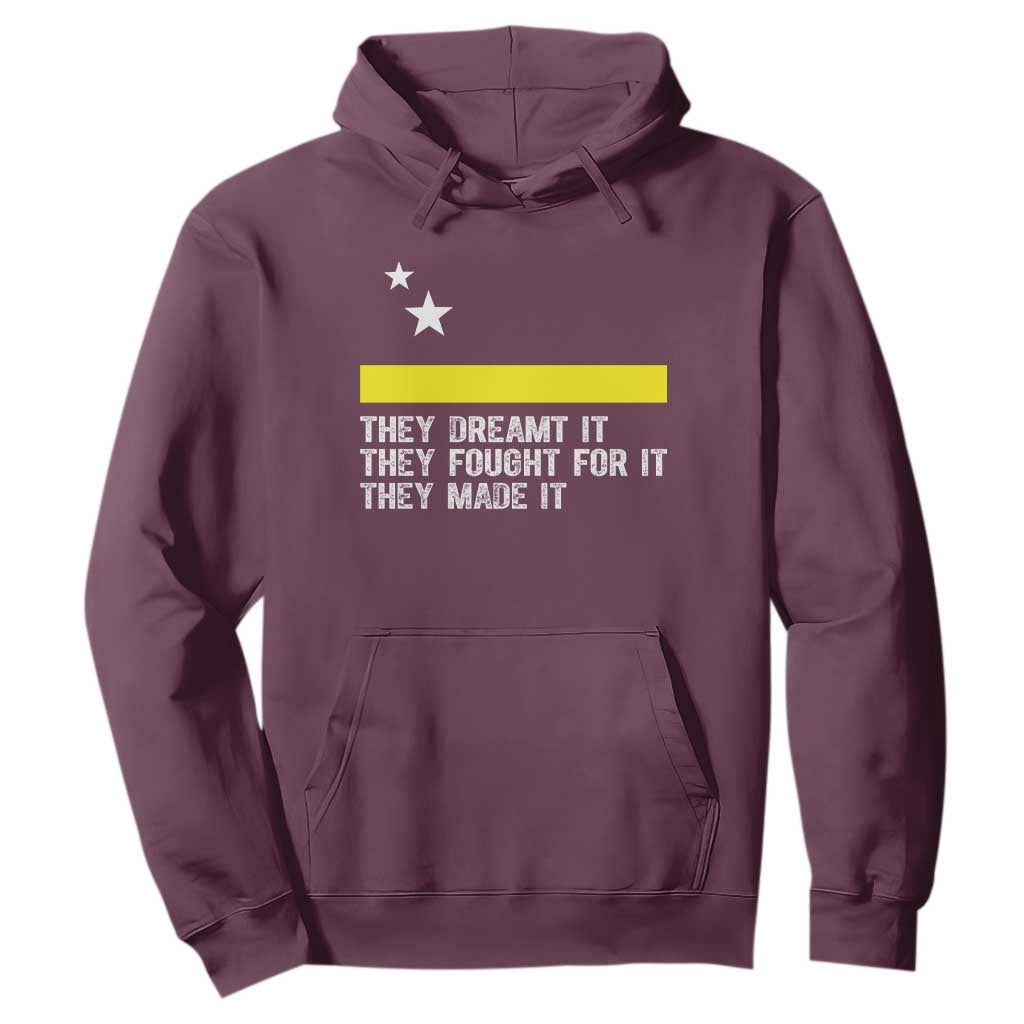 Curaçao Flag History Pride Hoodie They Dreamt Fought Made It