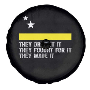 Curaçao Flag History Pride Spare Tire Cover They Dreamt Fought Made It