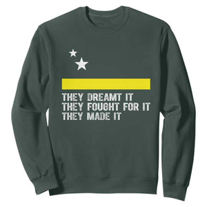 Curaçao Flag History Pride Sweatshirt They Dreamt Fought Made It