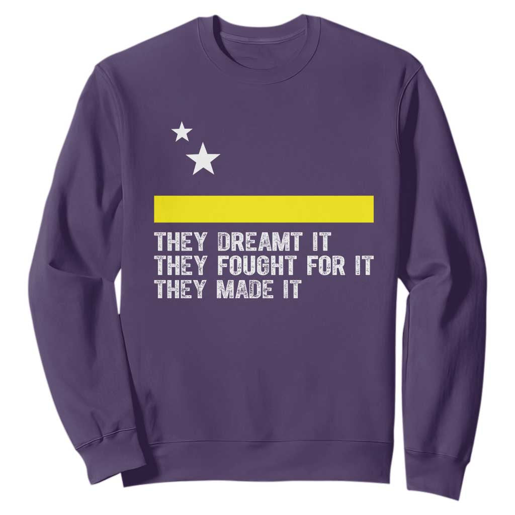 Curaçao Flag History Pride Sweatshirt They Dreamt Fought Made It