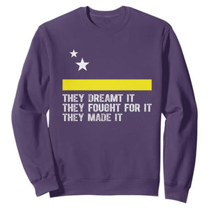 Curaçao Flag History Pride Sweatshirt They Dreamt Fought Made It