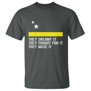 Curaçao Flag History Pride T Shirt They Dreamt Fought Made It