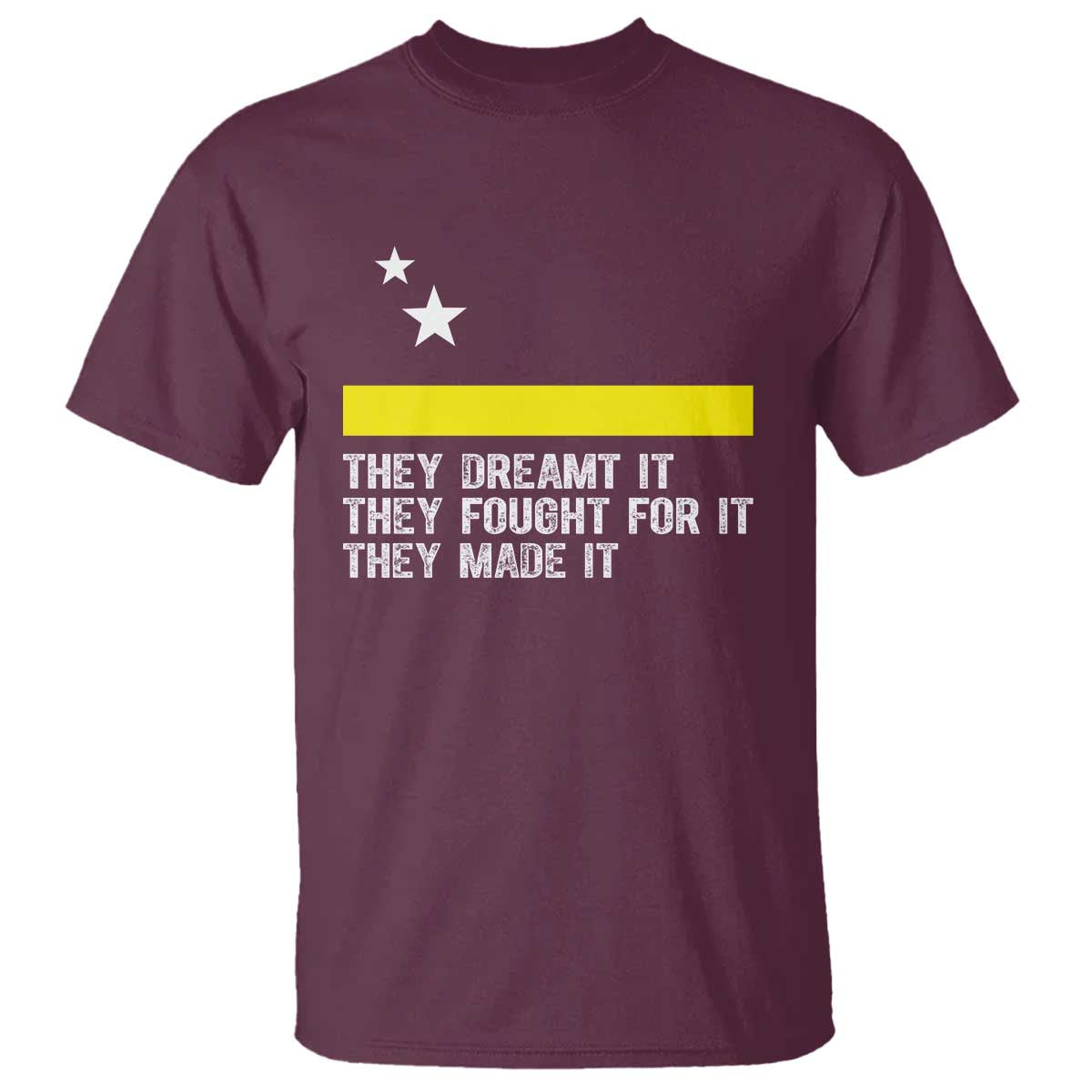 Curaçao Flag History Pride T Shirt They Dreamt Fought Made It