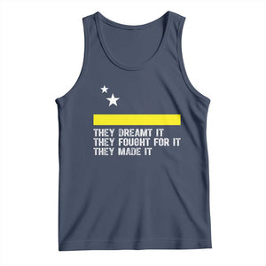 Curaçao Flag History Pride Tank Top They Dreamt Fought Made It