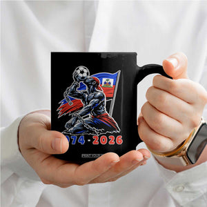 Haiti Soccer Tournament History 1974 to 2026 Coffee Mug Powerful Haitian Broken Chains National Flag Football Fans