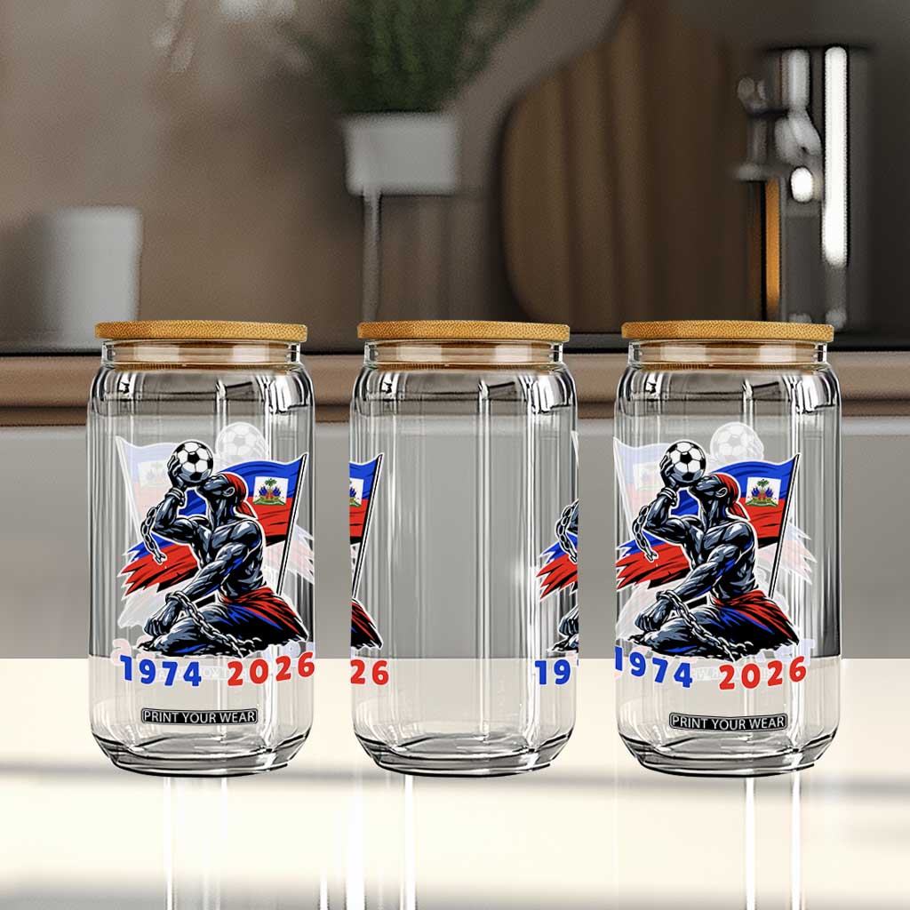 Haiti Soccer Tournament History 1974 to 2026 Glass Can Powerful Haitian Broken Chains National Flag Football Fans