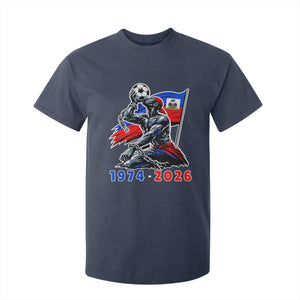 Haiti Soccer Tournament History 1974 to 2026 T Shirt For Kid Powerful Haitian Broken Chains National Flag Football Fans