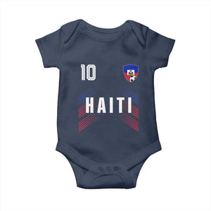 Haiti Soccer Sports Graphic Number 10 Jersey Style Baby Onesie Proud Haitian Football Fans Game Day Pride