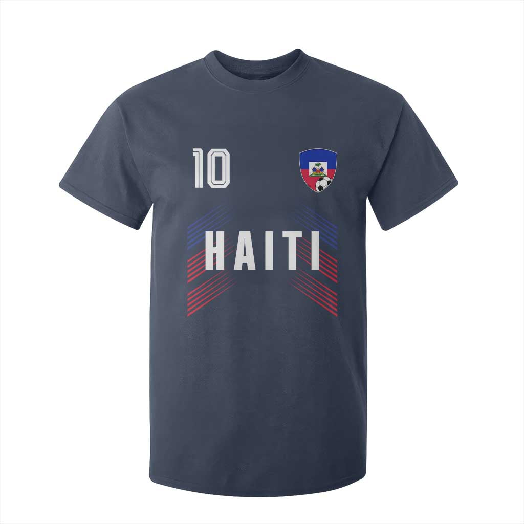 Haiti Soccer Sports Graphic Number 10 Jersey Style T Shirt For Kid Proud Haitian Football Fans Game Day Pride