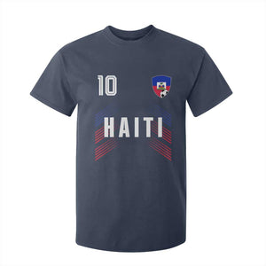 Haiti Soccer Sports Graphic Number 10 Jersey Style T Shirt For Kid Proud Haitian Football Fans Game Day Pride