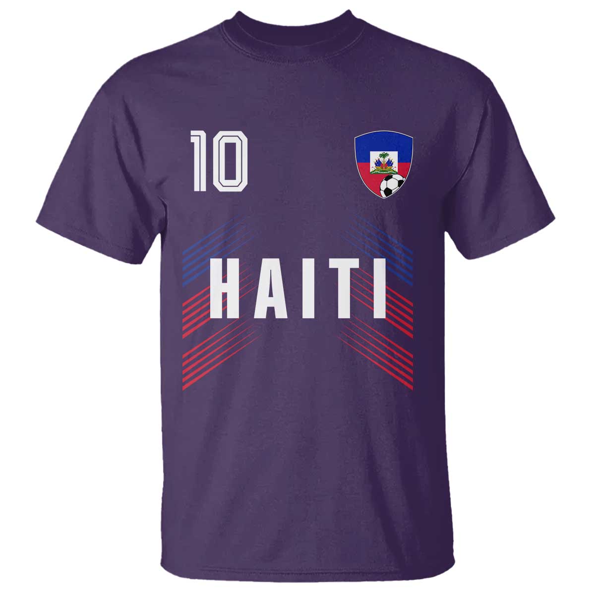 Haiti Soccer Sports Graphic Number 10 Jersey Style T Shirt Proud Haitian Football Fans Game Day Pride
