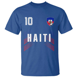 Haiti Soccer Sports Graphic Number 10 Jersey Style T Shirt Proud Haitian Football Fans Game Day Pride