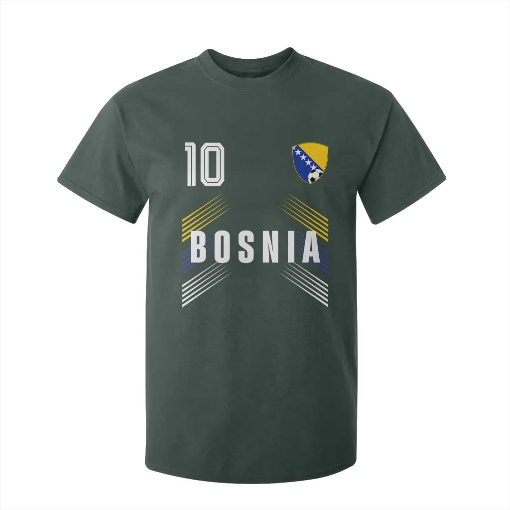 Bosnia Herzegovina Soccer Sports Graphic Number 10 Jersey Style T Shirt For Kid Proud Bosnian Football Fans Game Day Pride
