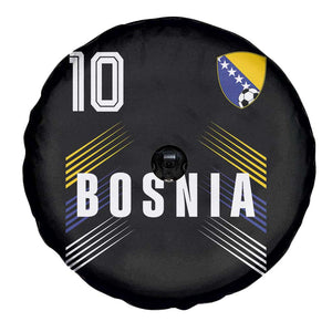 Bosnia Herzegovina Soccer Sports Graphic Number 10 Jersey Style Spare Tire Cover Proud Bosnian Football Fans Game Day Pride