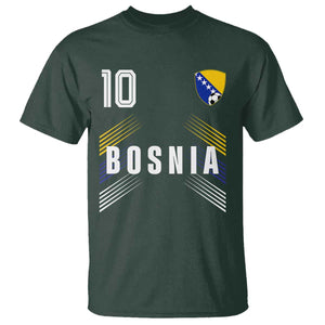 Bosnia Herzegovina Soccer Sports Graphic Number 10 Jersey Style T Shirt Proud Bosnian Football Fans Game Day Pride