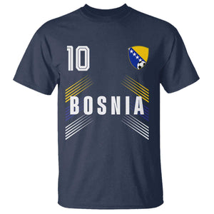 Bosnia Herzegovina Soccer Sports Graphic Number 10 Jersey Style T Shirt Proud Bosnian Football Fans Game Day Pride