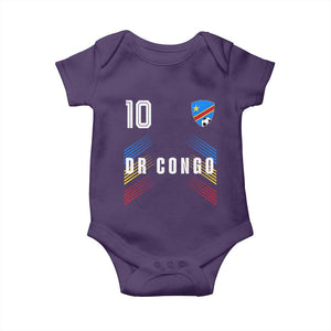 DR Congo Soccer Sports Graphic Number 10 Jersey Style Baby Onesie Proud Congolese Football Fans Game Day Pride