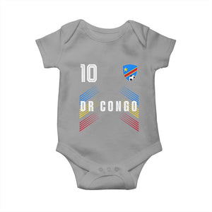 DR Congo Soccer Sports Graphic Number 10 Jersey Style Baby Onesie Proud Congolese Football Fans Game Day Pride