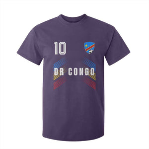 DR Congo Soccer Sports Graphic Number 10 Jersey Style T Shirt For Kid Proud Congolese Football Fans Game Day Pride