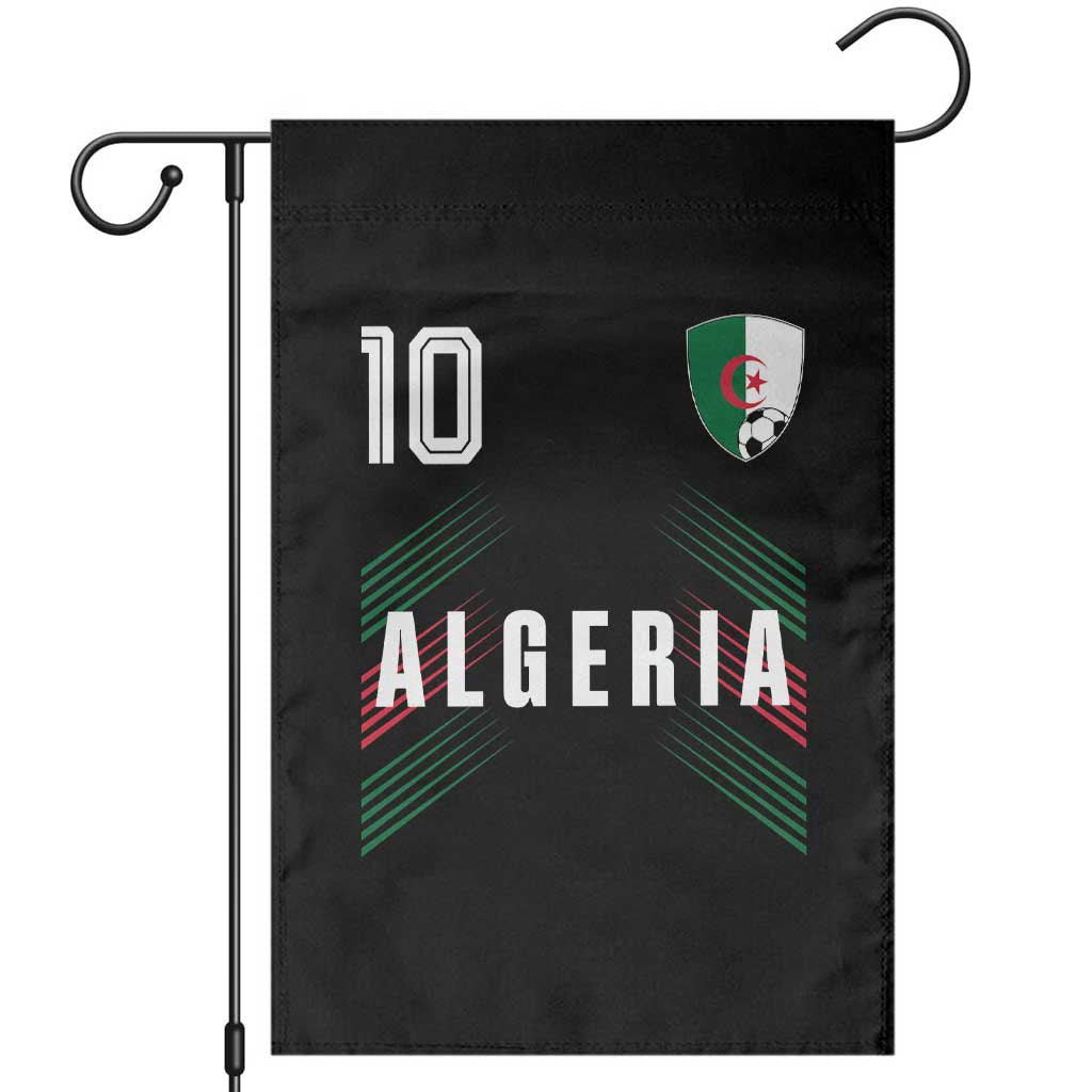 Algeria Soccer Sports Graphic Number 10 Jersey Style Garden Flag Proud Algerian Football Fans Game Day Maghreb Pride