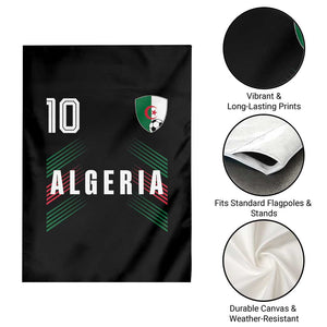 Algeria Soccer Sports Graphic Number 10 Jersey Style Garden Flag Proud Algerian Football Fans Game Day Maghreb Pride