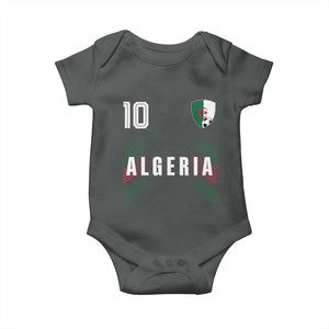 Algeria Soccer Sports Graphic Number 10 Jersey Style Baby Onesie Proud Algerian Football Fans Game Day Maghreb Pride