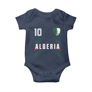 Algeria Soccer Sports Graphic Number 10 Jersey Style Baby Onesie Proud Algerian Football Fans Game Day Maghreb Pride